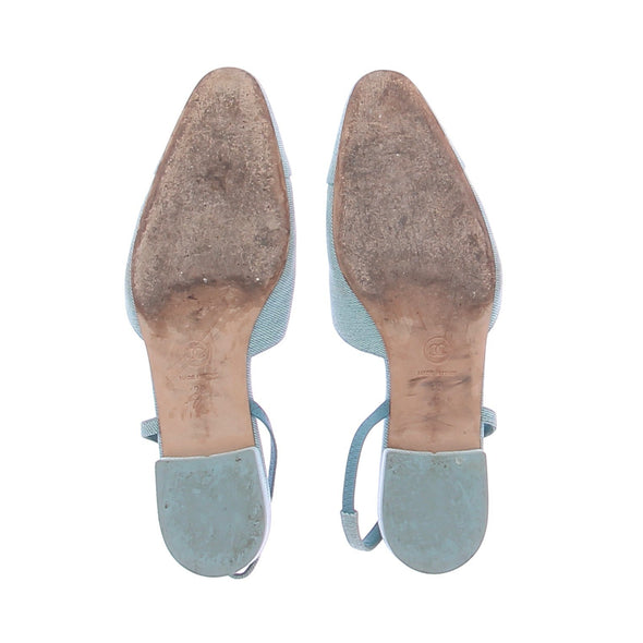 Slingback en denim