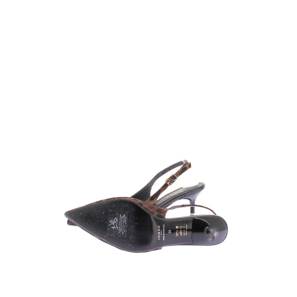 Escarpins Slingback léopard