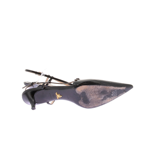 Slingbacks noirs