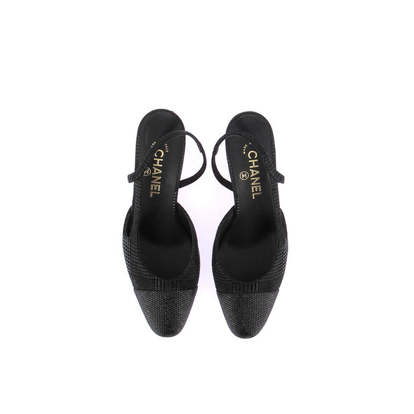 Slingbacks noires