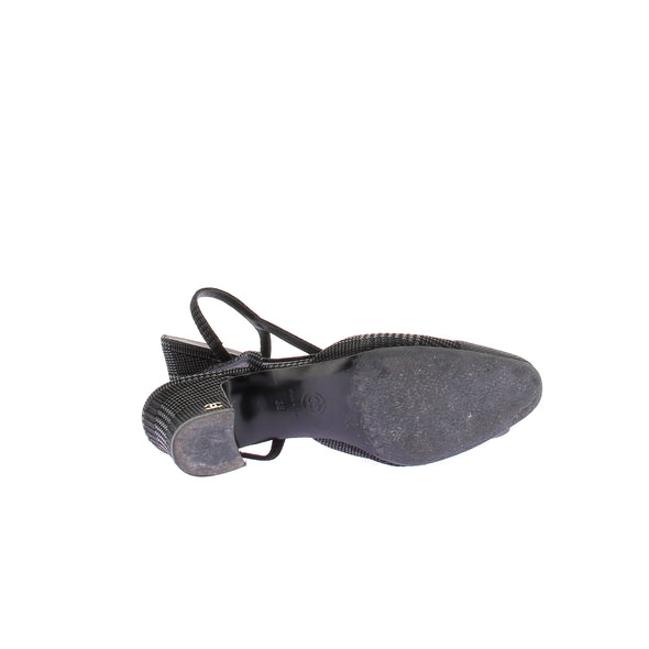 Slingbacks noires