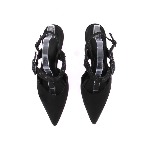 Slingbacks noirs