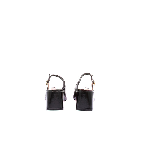 Slingbacks noires "Freeda"