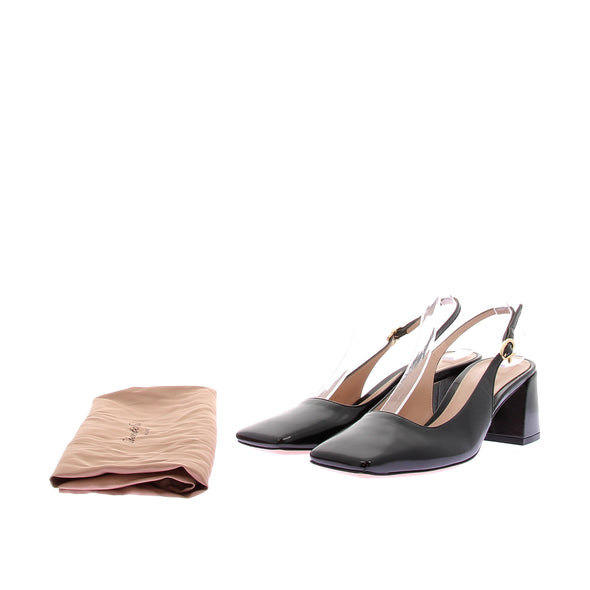 Slingbacks noires "Freeda"