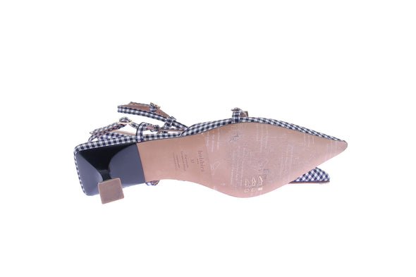 Escarpins Slingbacks vichy "Reem"