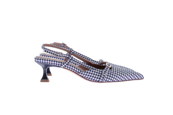 Escarpins Slingbacks vichy "Reem"