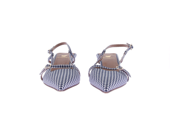 Escarpins Slingbacks vichy "Reem"