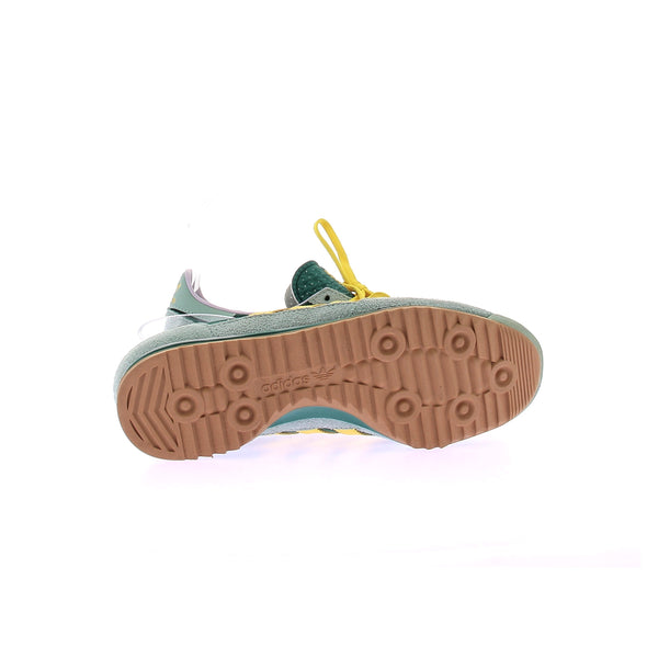 Baskets en cuir vert et jaune "SL 72 OG"