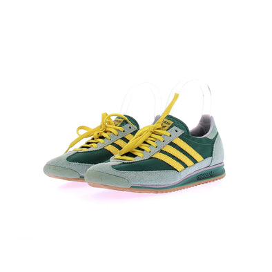 Baskets en cuir vert et jaune "SL 72 OG"