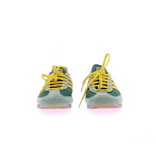 Baskets en cuir vert et jaune "SL 72 OG"