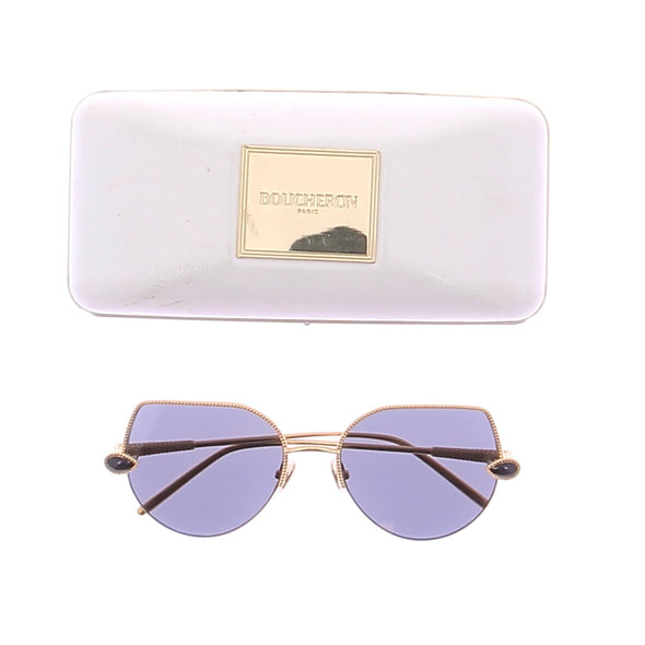 Lunettes de soleil dorées