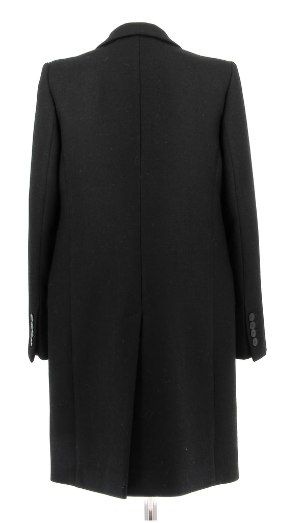 Manteau noir en laine