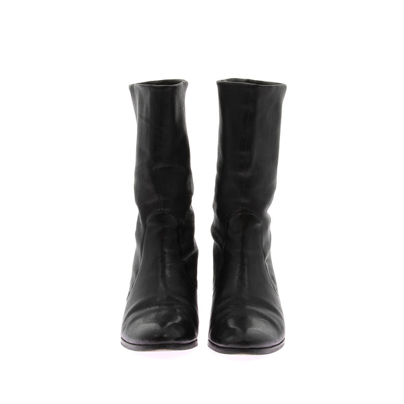 Bottines en cuir noires