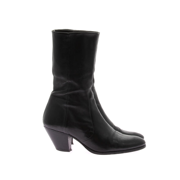 Bottines en cuir noires