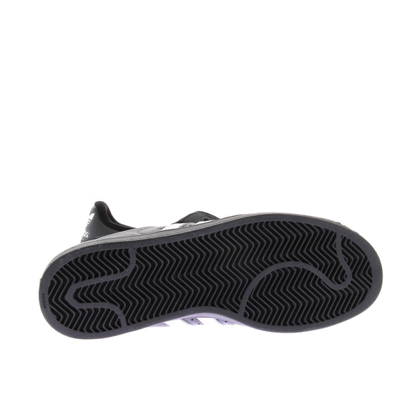 Baskets "Supertars II" en cuir noir