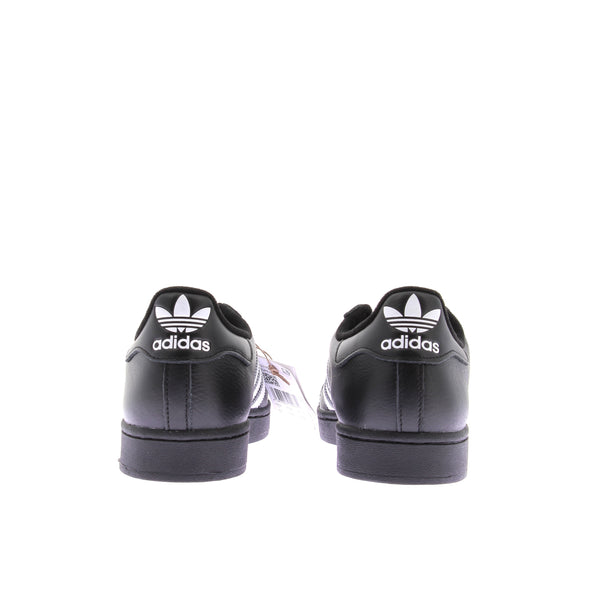 Baskets "Supertars II" en cuir noir
