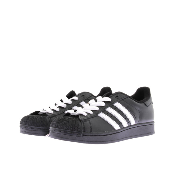 Baskets "Supertars II" en cuir noir