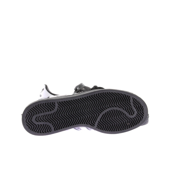 Baskets "Supertars II" en cuir noir vernis