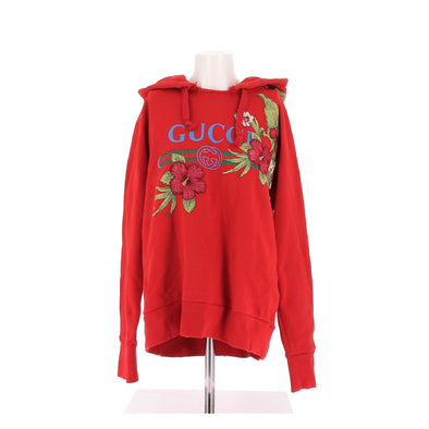 Sweatshirt à capuche rouge