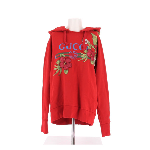 Sweatshirt à capuche rouge