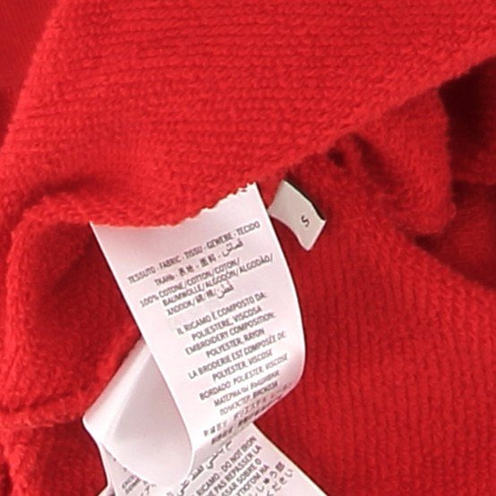 Sweatshirt à capuche rouge