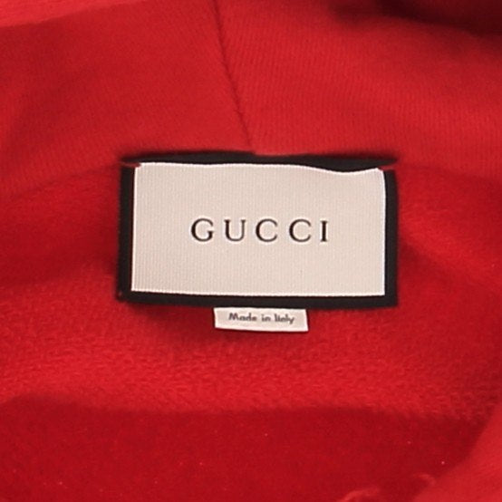 Sweatshirt à capuche rouge