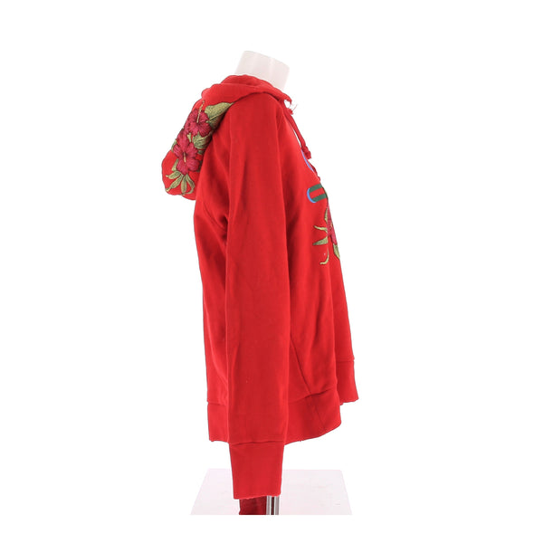Sweatshirt à capuche rouge