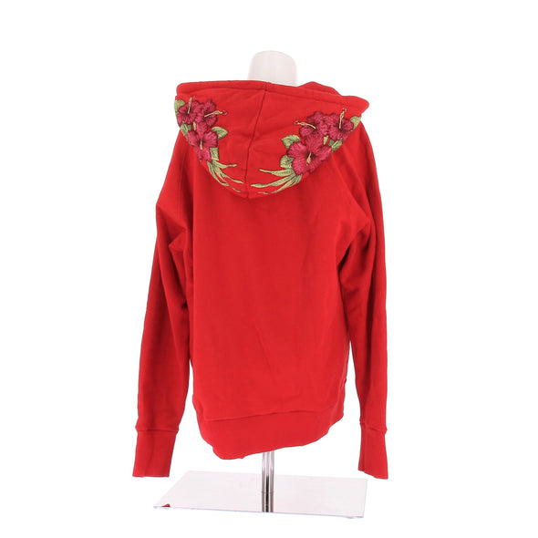Sweatshirt à capuche rouge