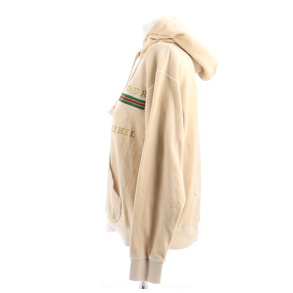 Sweatshirt à capuche beige