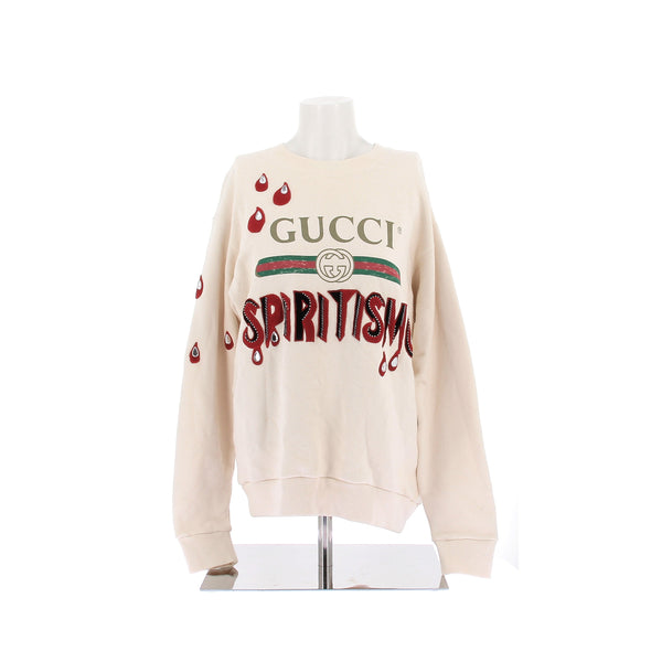 Sweatshirt "Spiritismo" beige