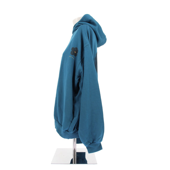 Sweatshirt à capuche bleu