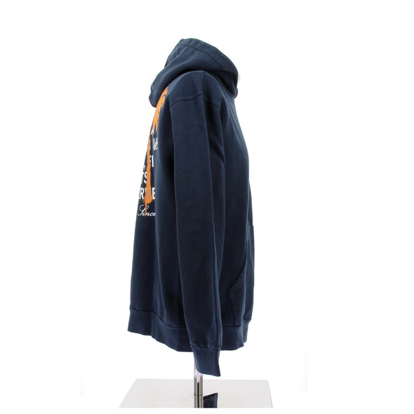 Sweat à capuche bleu