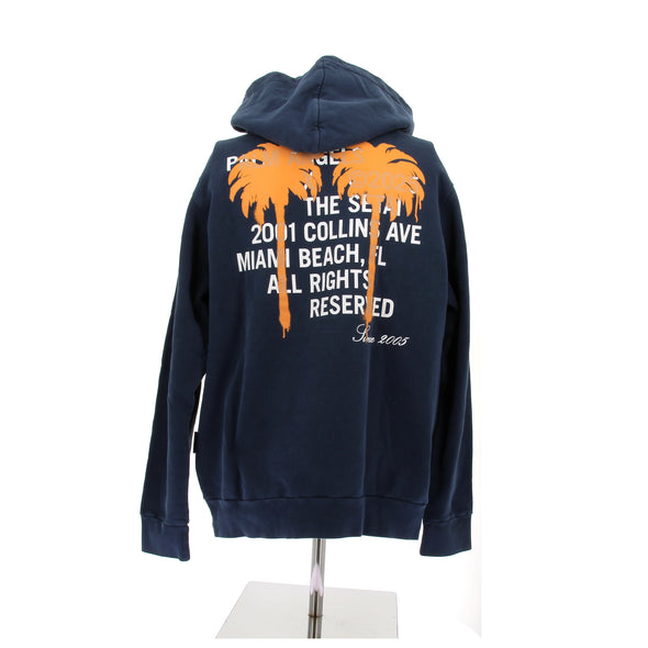 Sweat à capuche bleu