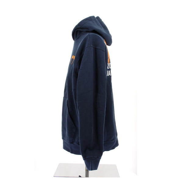 Sweat à capuche bleu