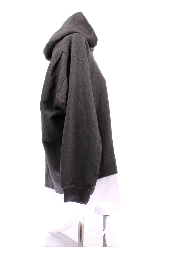 Sweat à capuche gris