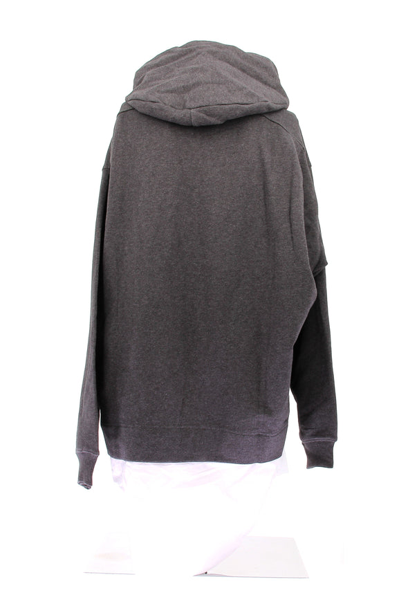 Sweat à capuche gris