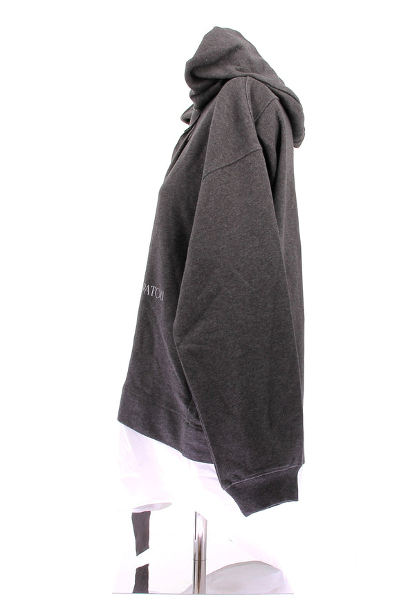 Sweat à capuche gris