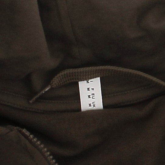 Sweatshirt à zip et capuche kaki