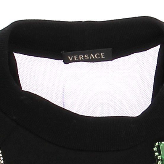 Sweatshirt noir cut-out au dos
