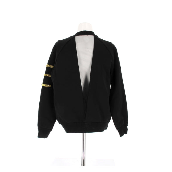 Sweatshirt noir cut-out au dos