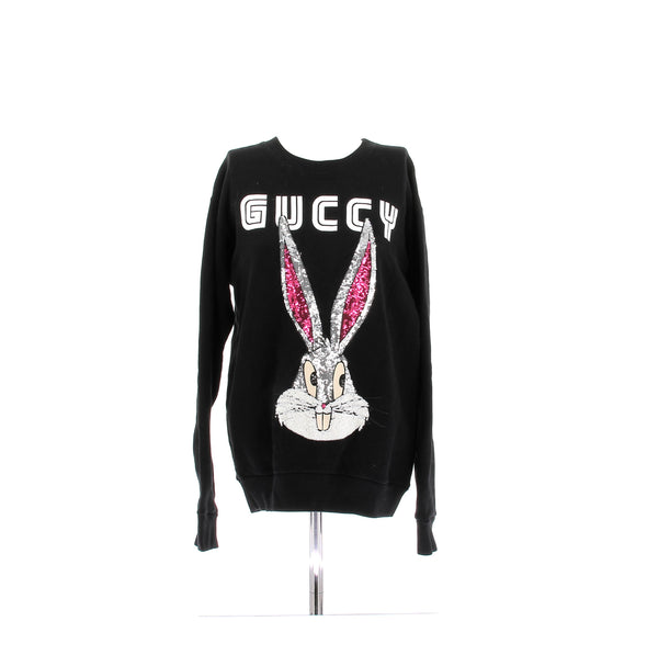 Sweatshirt "GUCCY Bugs Bunny" noir