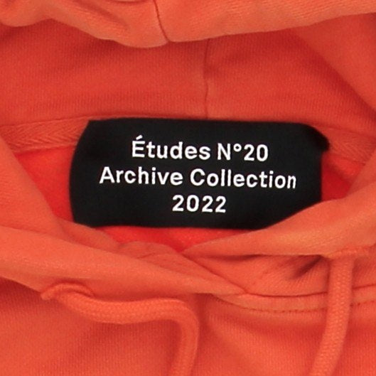 Sweatshirt à capuche orange