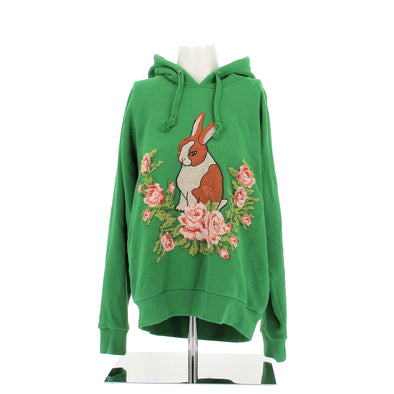 Sweatshirt à capuche avec lapin brodé