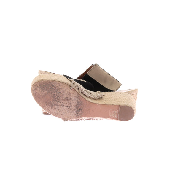 Mules Espadrilles en lin tissées