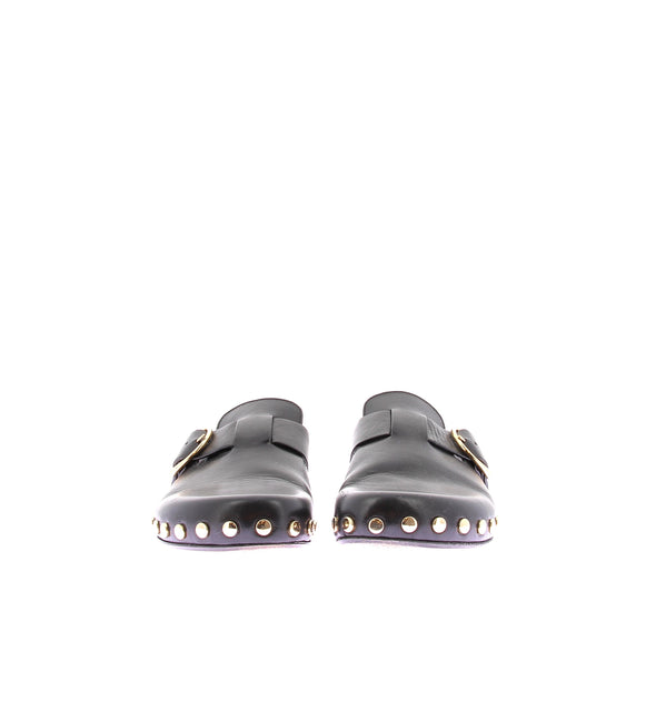 Mules en cuir