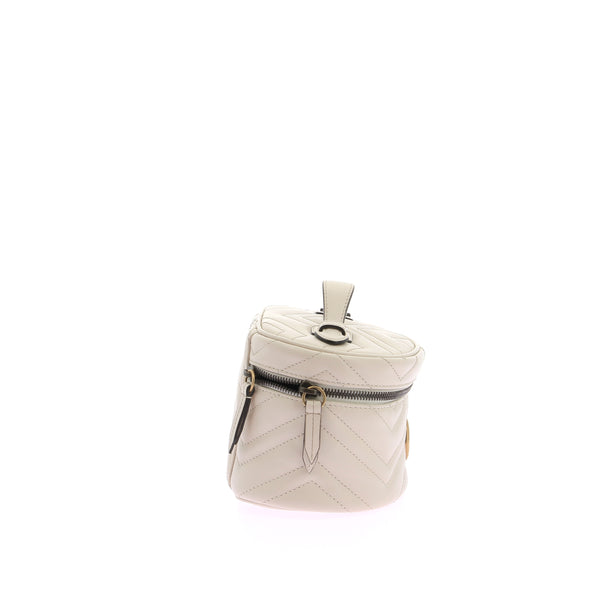 Mini sac "Marmont" en cuir blanc