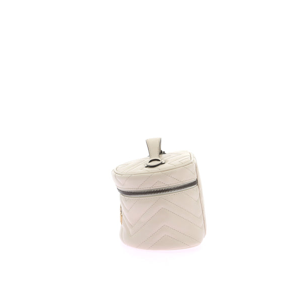 Mini sac "Marmont" en cuir blanc