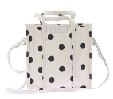 Sac bandoulière en cuir "Bazar" à pois