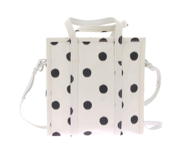 Sac bandoulière en cuir "Bazar" à pois