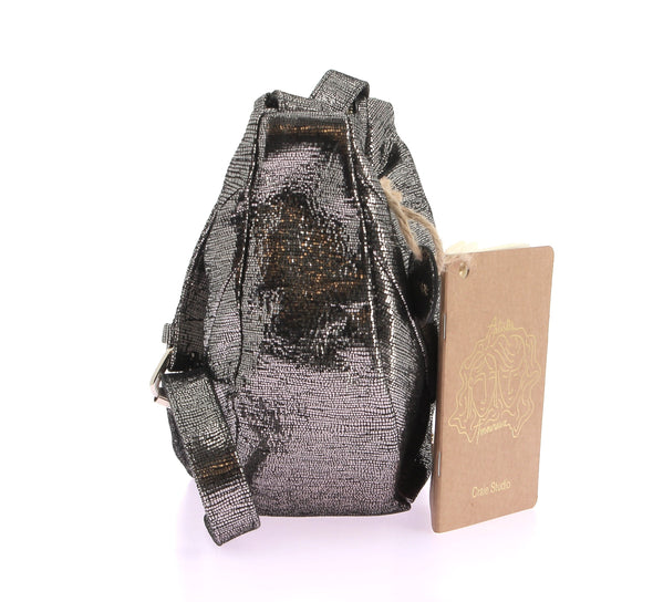 Sac croissant argenté